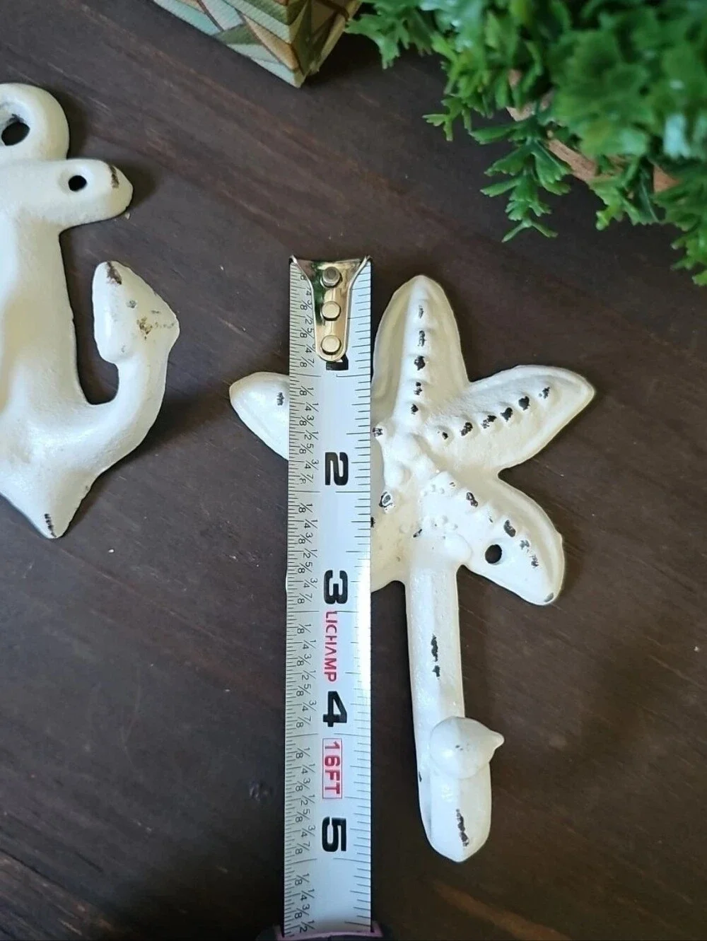 2 Cast Iron Nautical Wall Hooks Hangers